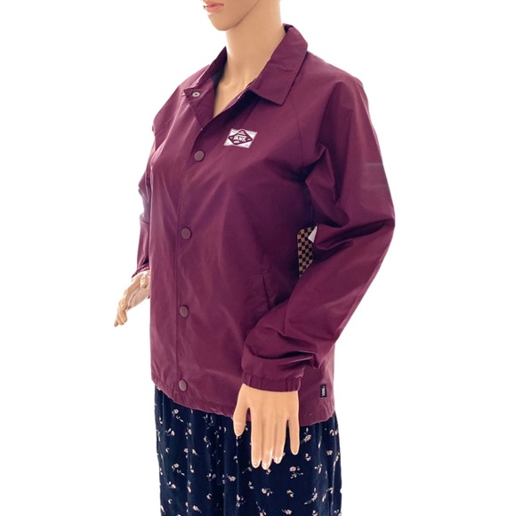 VANS Torrey Coach Jacket Nylon Boys Windbreaker Water Resistant Size VN0002RZ4QU - Picture 4 of 6